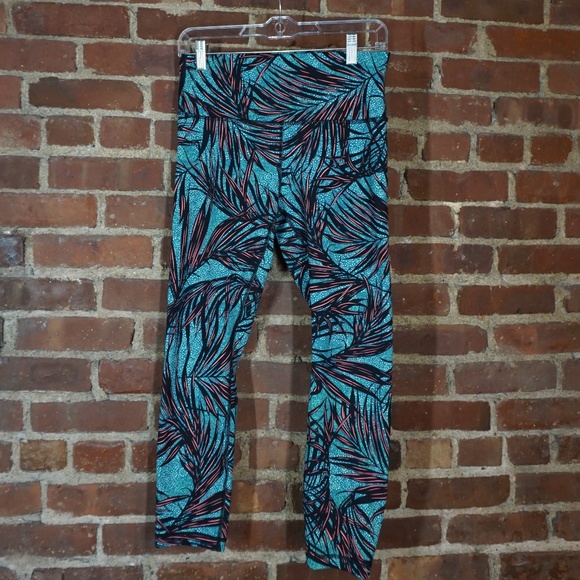 lululemon Palm Print Yoga Pants - Picture 1 of 3